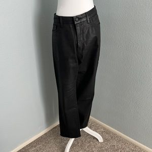Good American coated black jeans